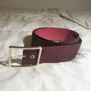 Kate Spade- NWOT Leather Glitter belt